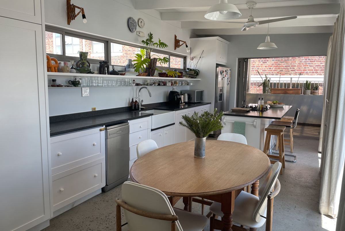 Stylish city home with mountain views