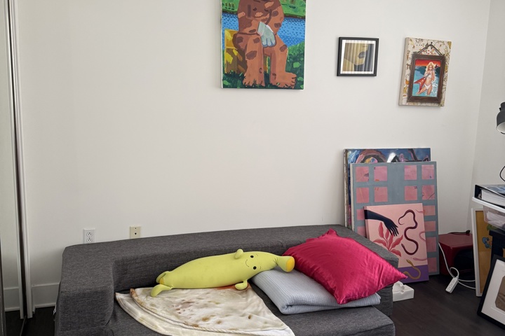 Spacious apartment with plants and a home office - 35