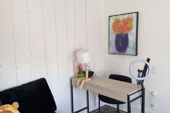 Spacious apartment with plants and a home office - 39