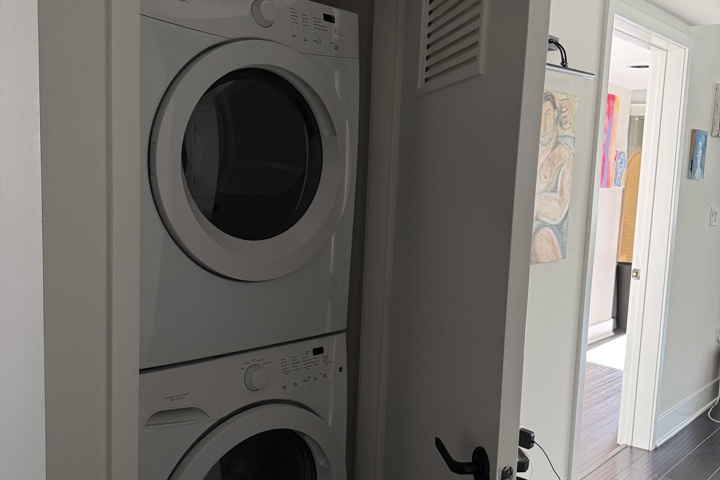 Spacious apartment with plants and a home office - 29