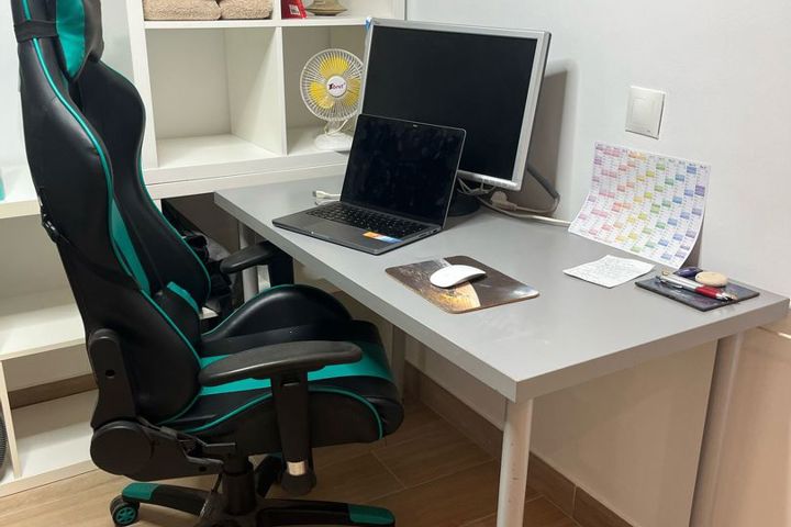 Apartment in the sun with two desk spaces. - 1
