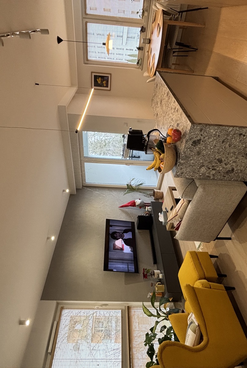 Bright riverside home in Kraków