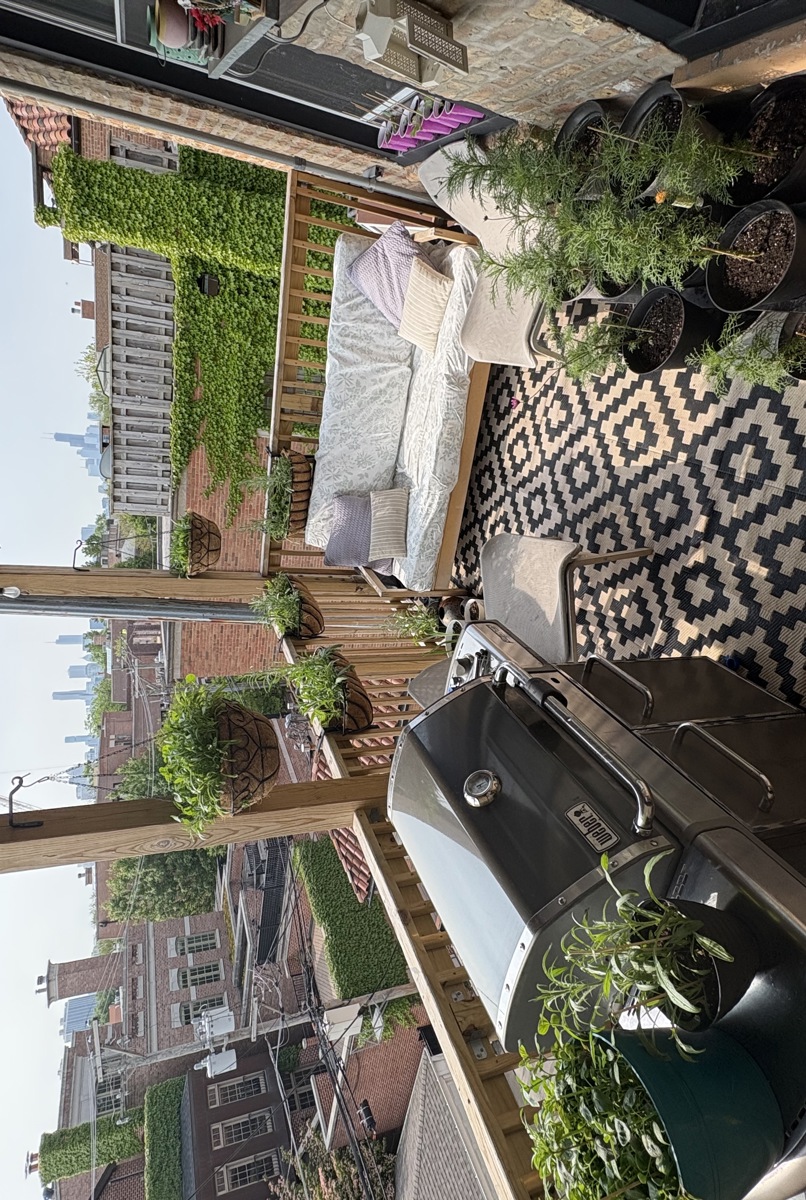 Chicago Walkup with deck and rooftop