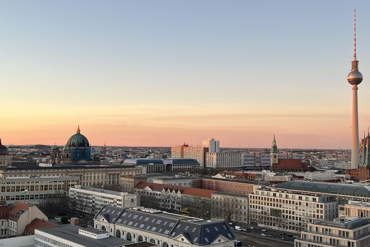 In the heart of Berlin. Underground Train U2 - 12