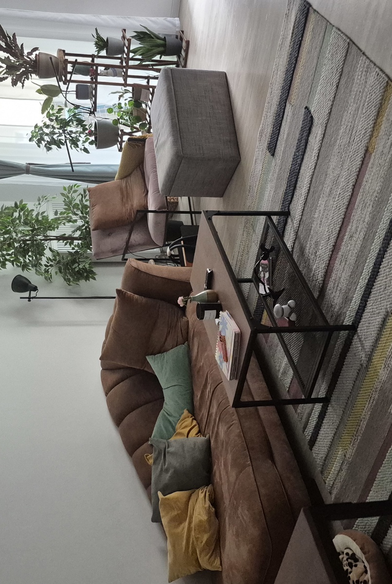 Cozy apartment with artistic style