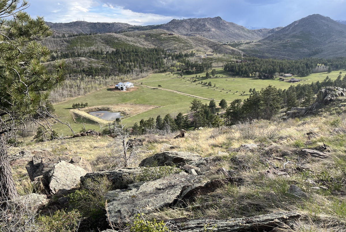Large mountain home on 70 acres near Fort Collins