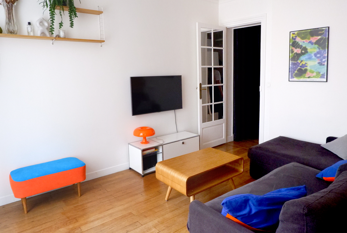 Typical parisian design apartment