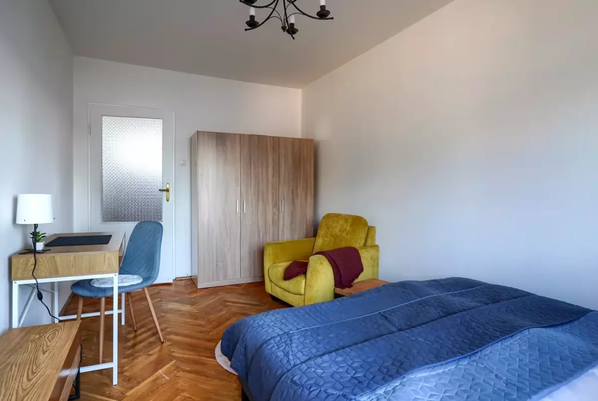 bedroom in a shared apartment