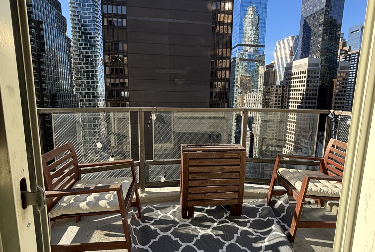 A Balcony In the Middle of Manhattan