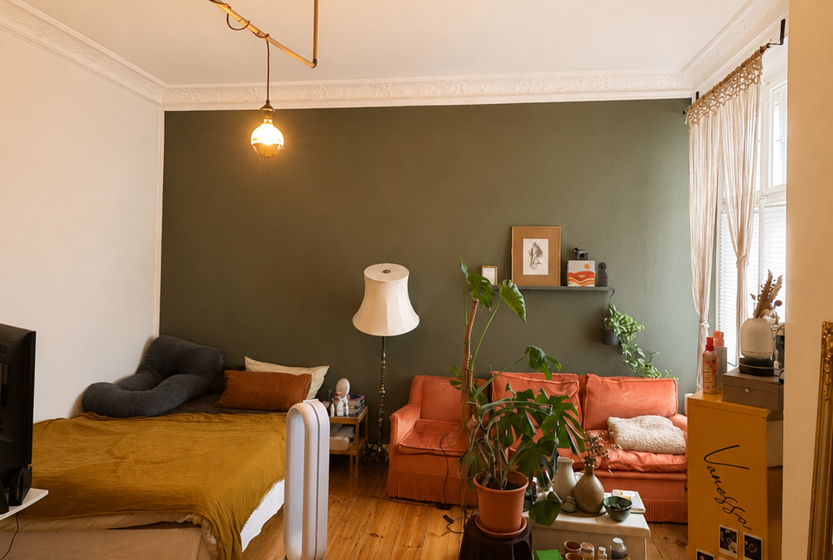 Eden - Bright, Spacious Altbau Room