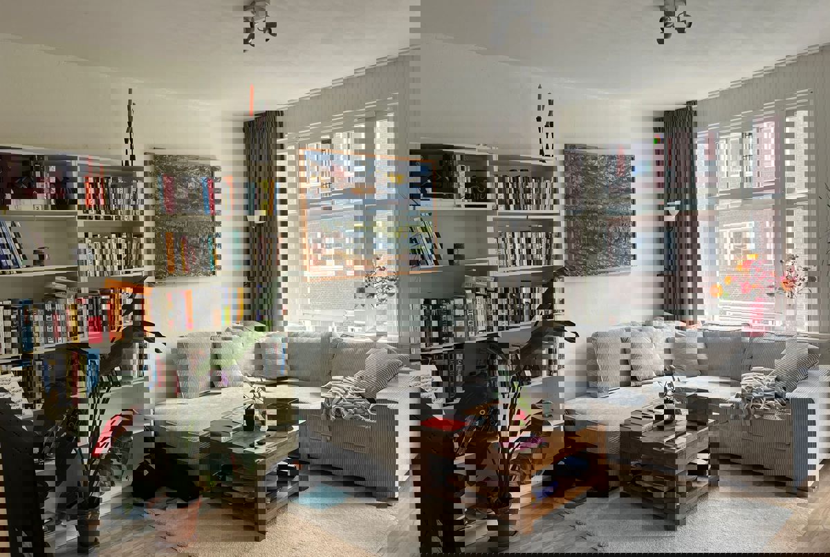 Two-story apartment in a vivid neighborhood