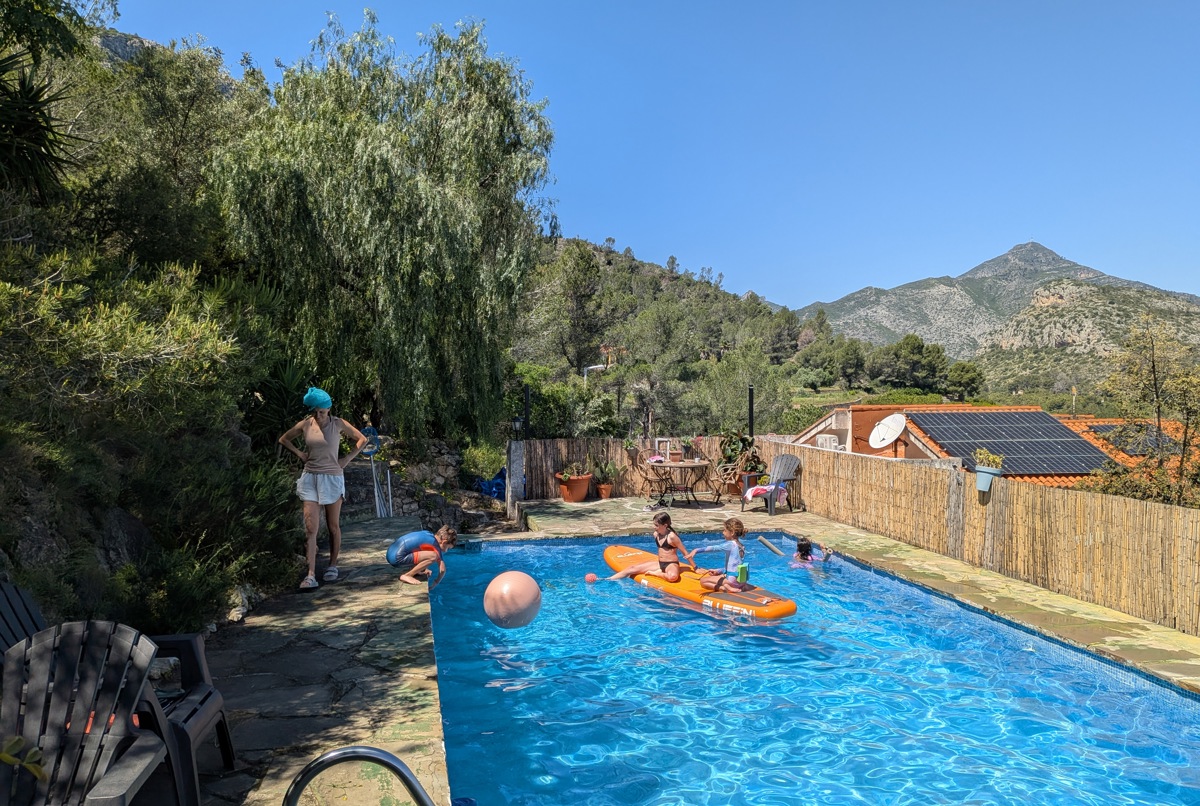 Mediterranean Mountain Retreat with Pool & Garden