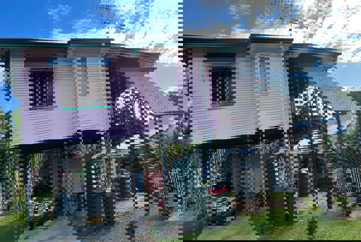Wooden Queenslander high set house