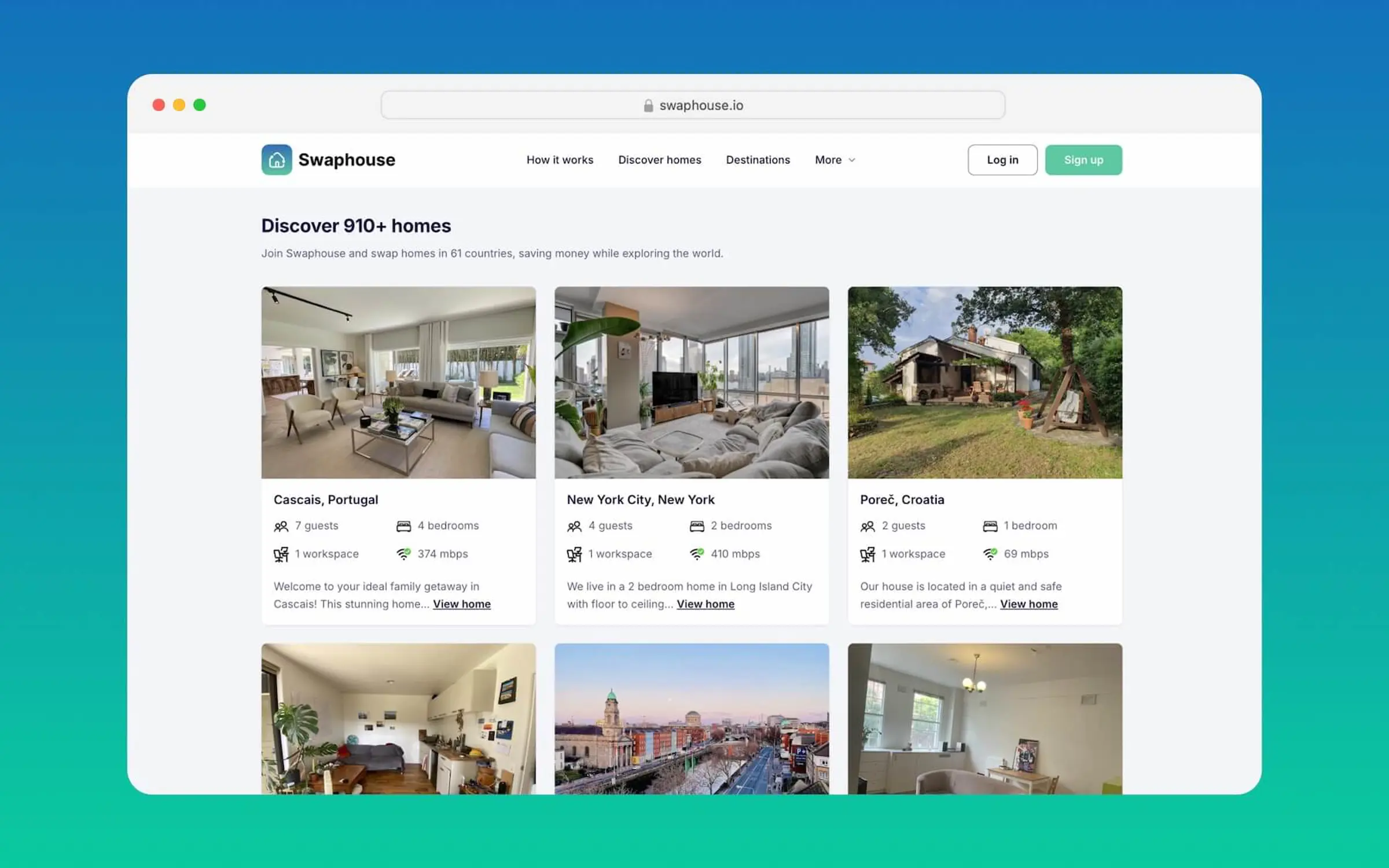 swaphouse new feature: discover home swaps