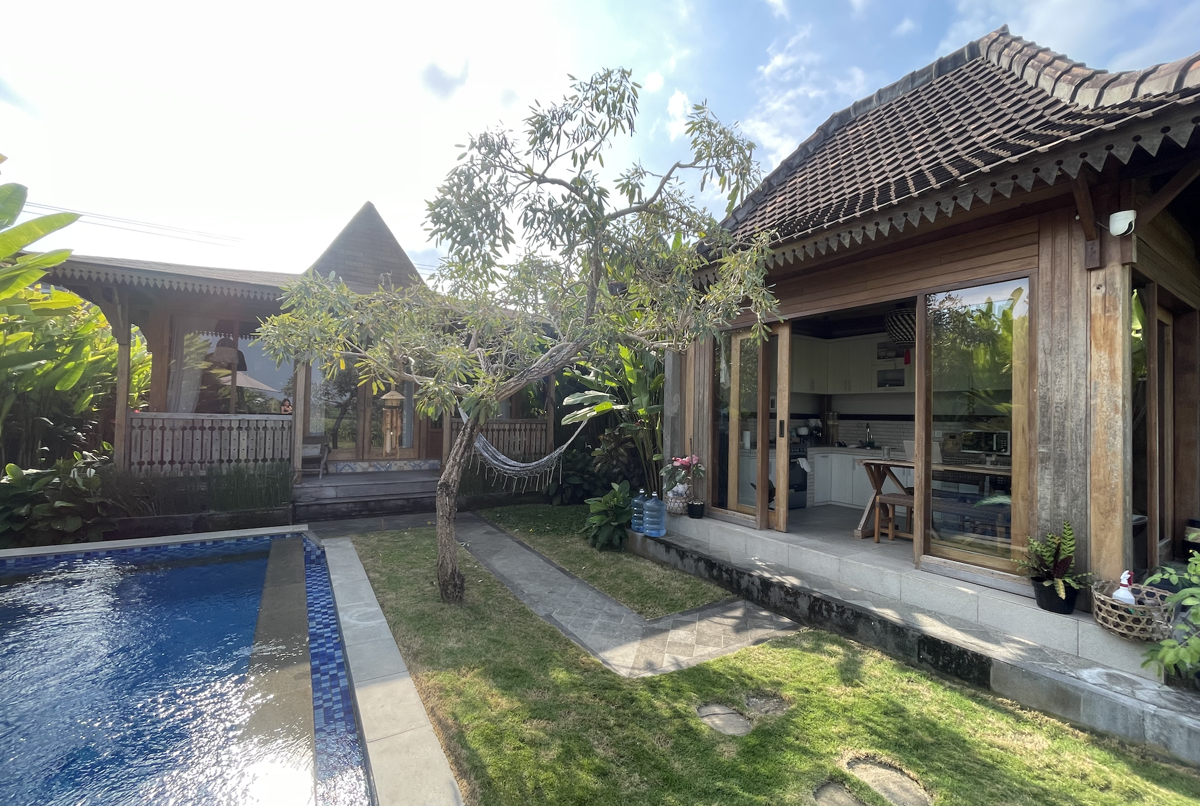 Traditional Indonesian Wooden House + Pool in Bali