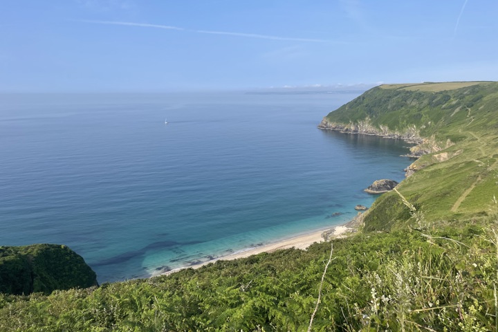 On the Cornish coast path with an awesome view. - 21