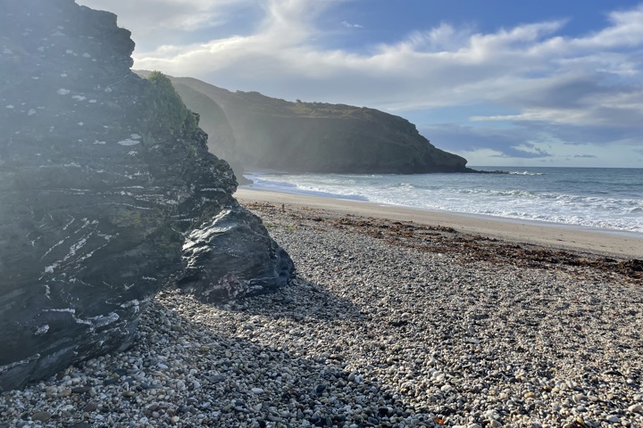 On the Cornish coast path with an awesome view. - 26
