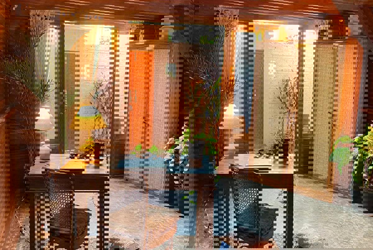 Cozy Wooden Balinese Joglo