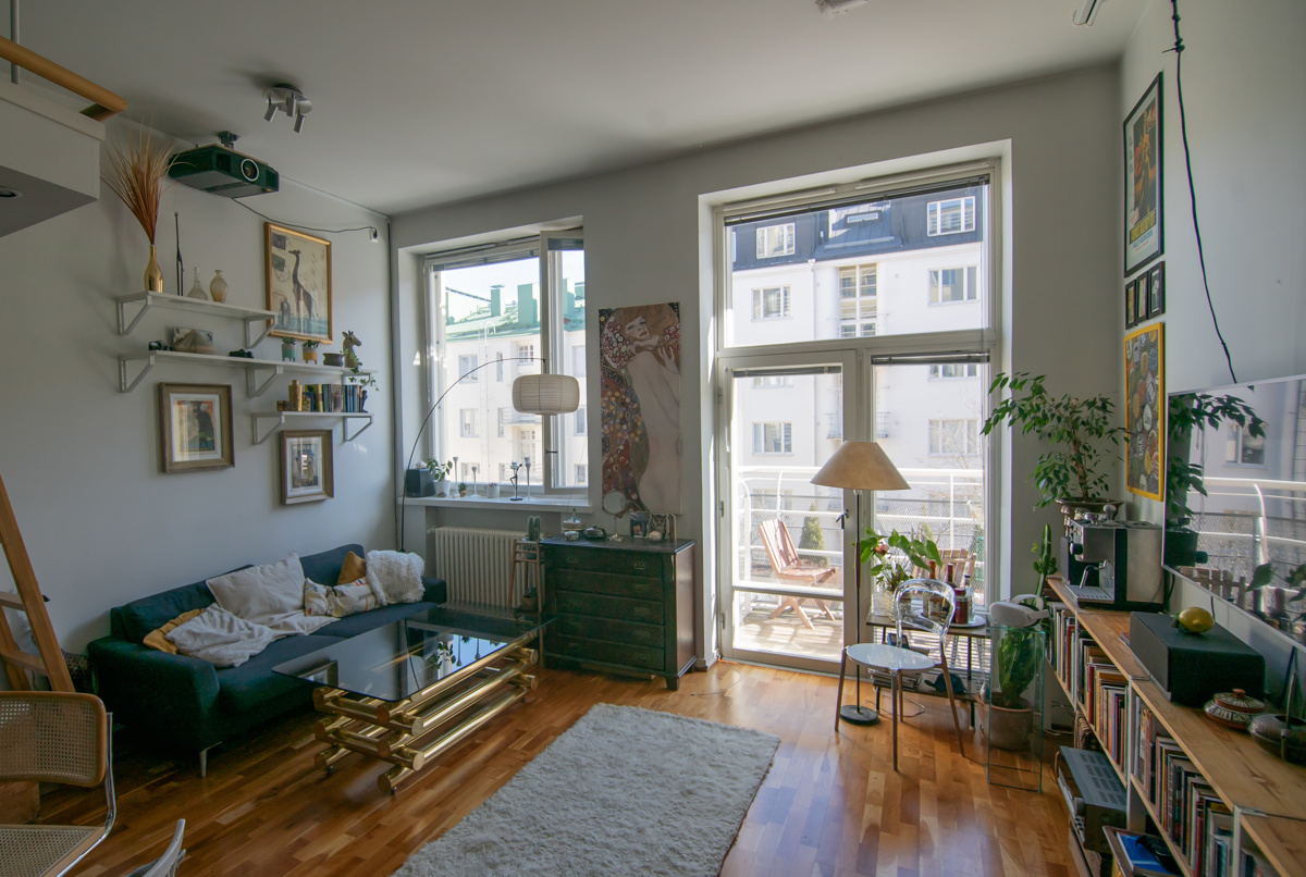 City center loft with balcony