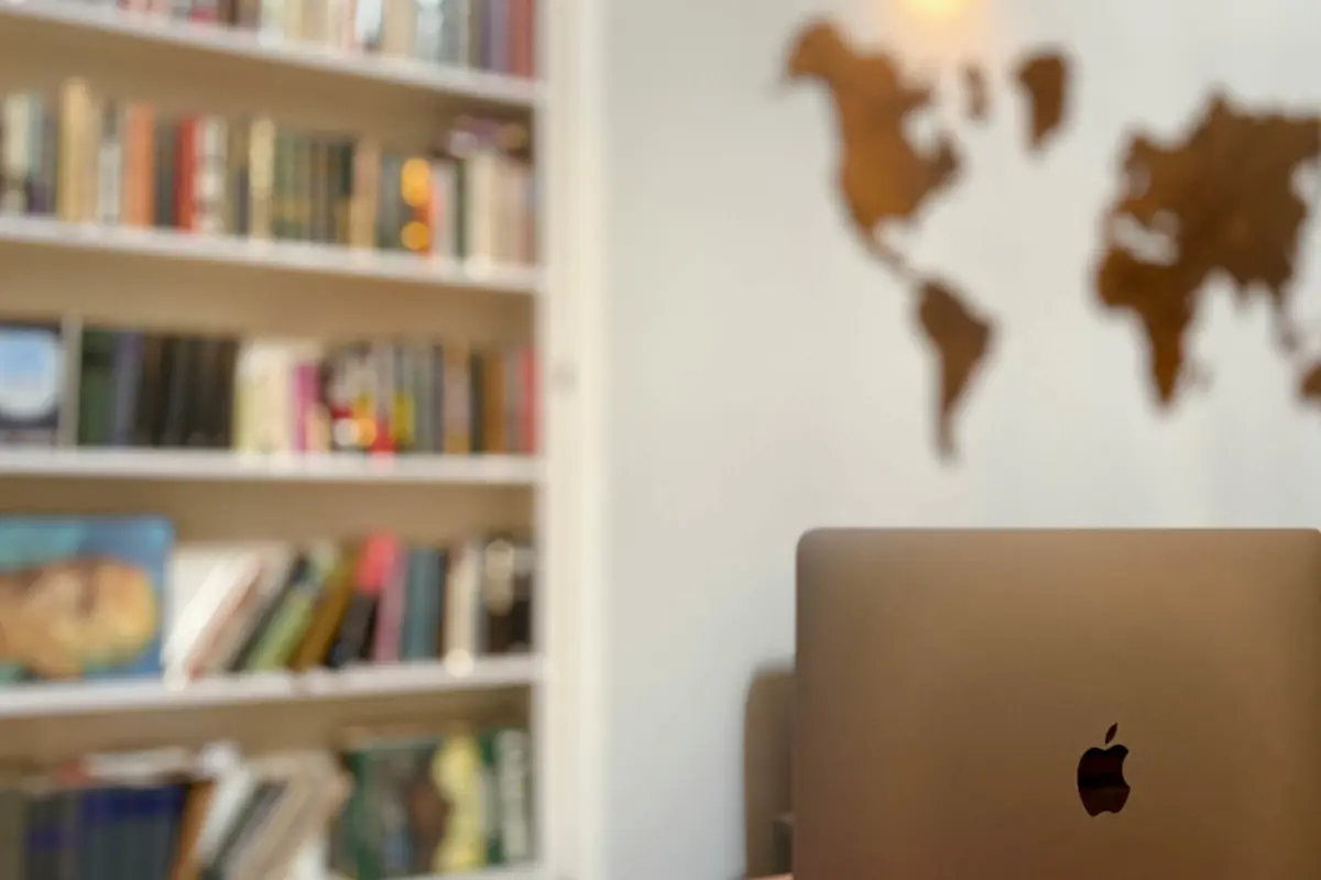 dedicated workspace in a home swap listing