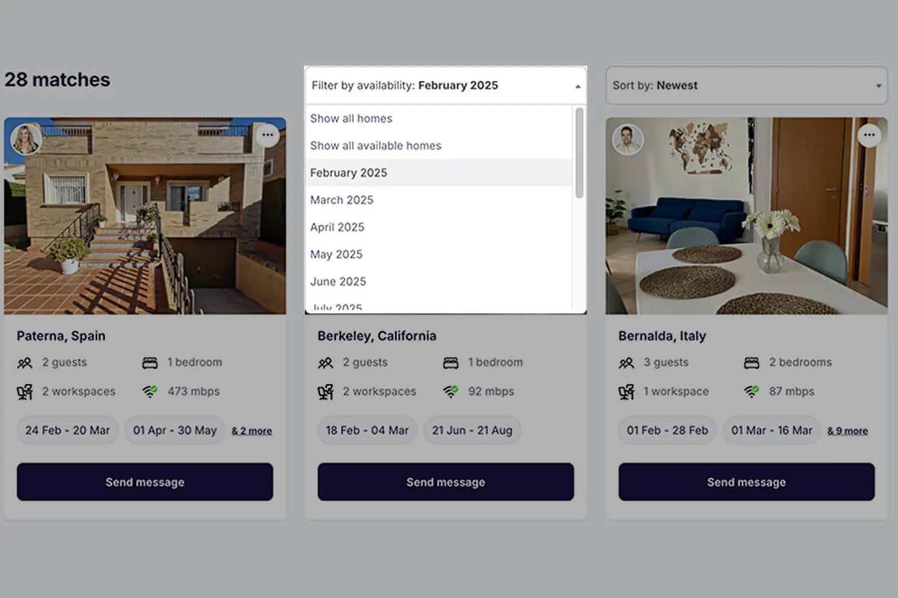 new feature: filter matches by availability