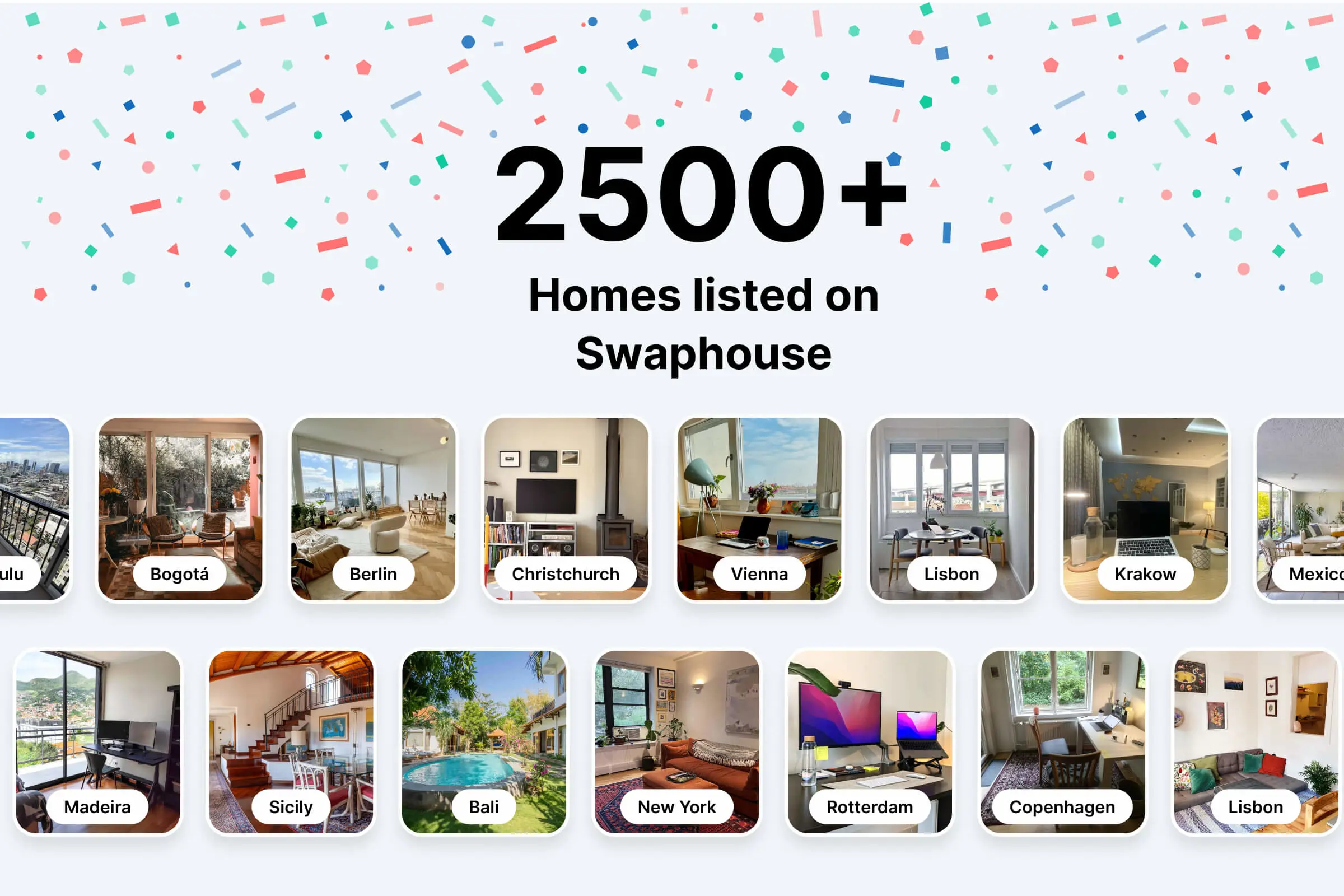 Swaphouse milestone: 2500+ homes listed