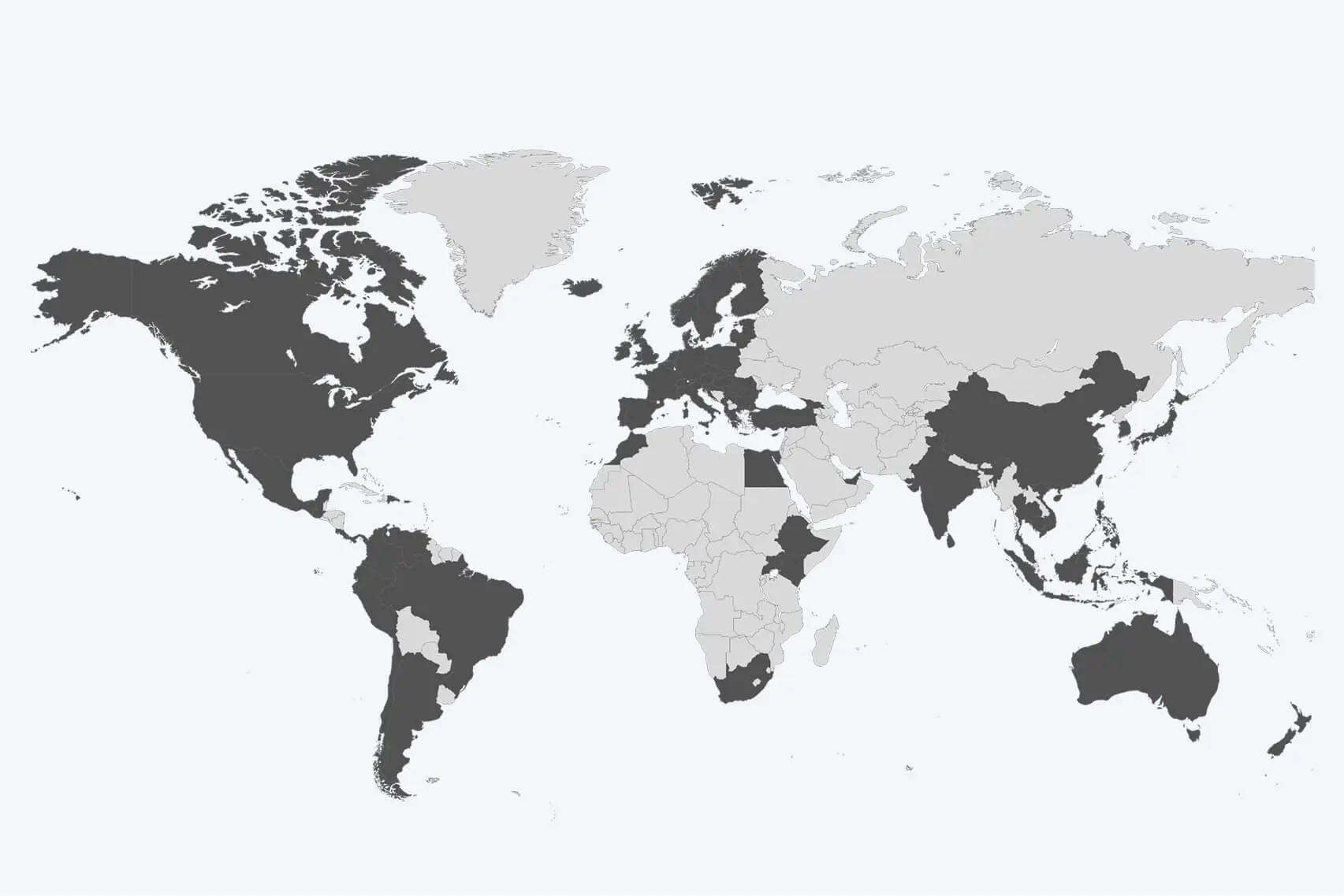 Swaphouse 78 countries map