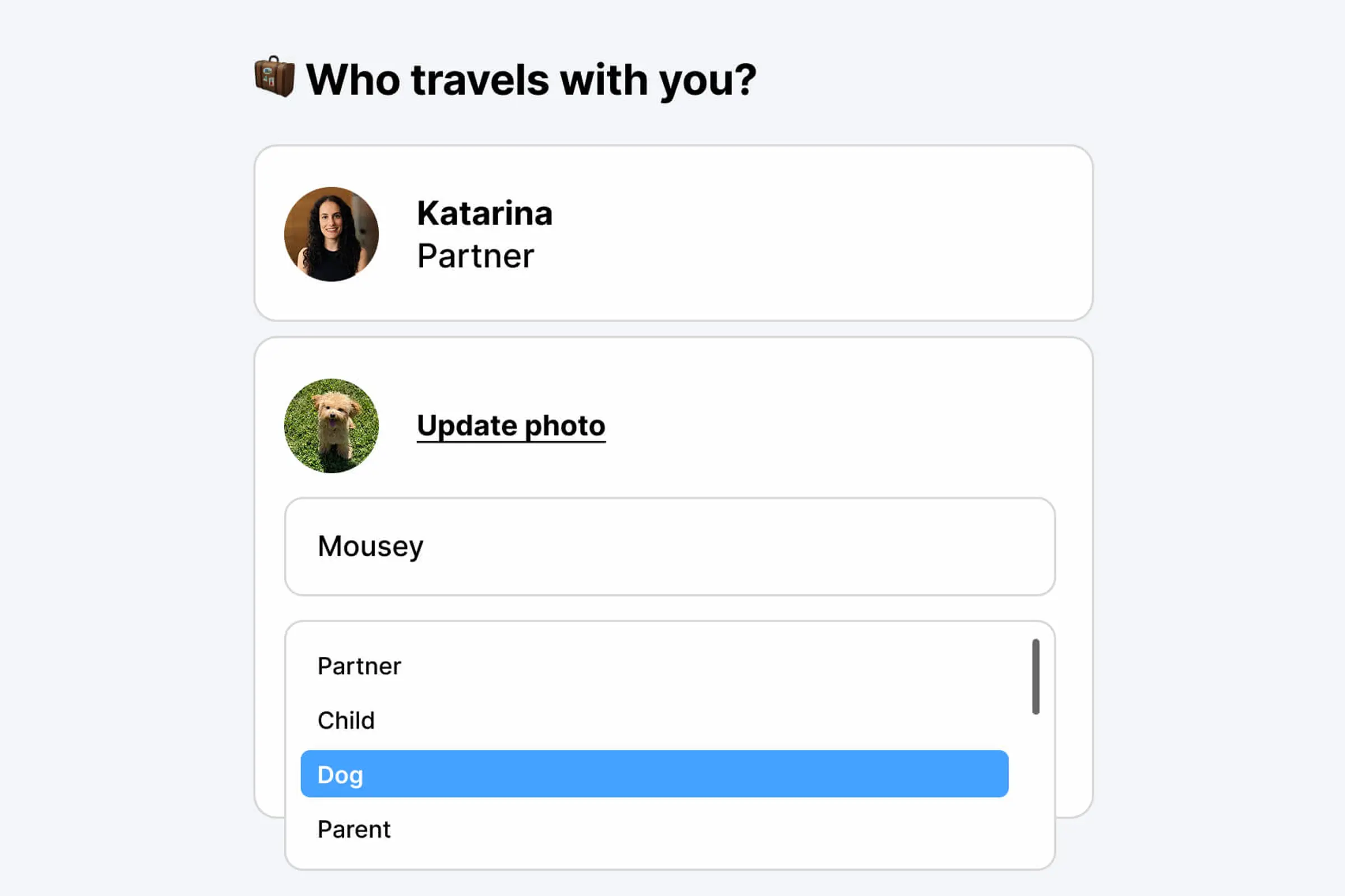 Swaphouse add travel buddies profile