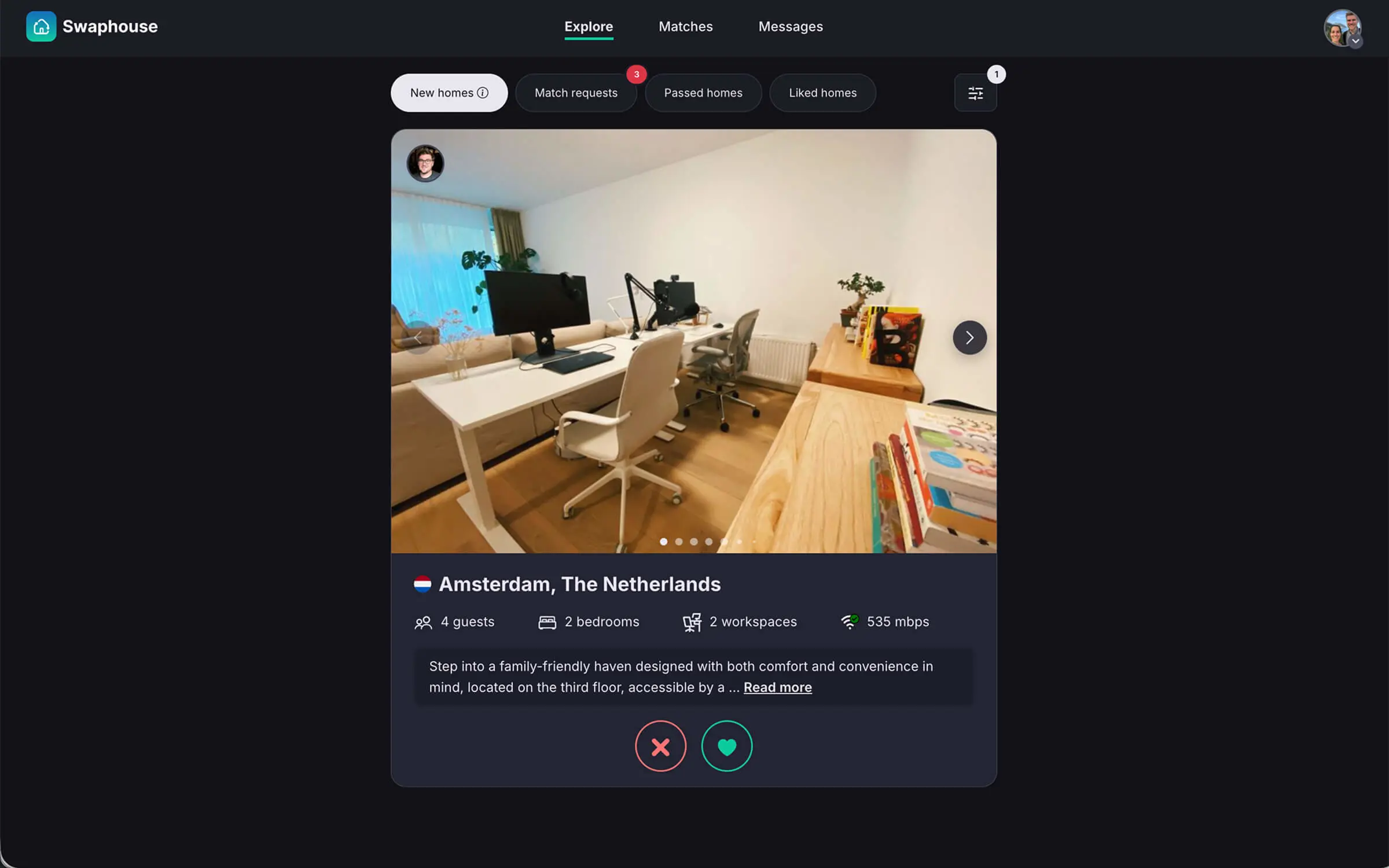 Swaphouse dark mode feature preview