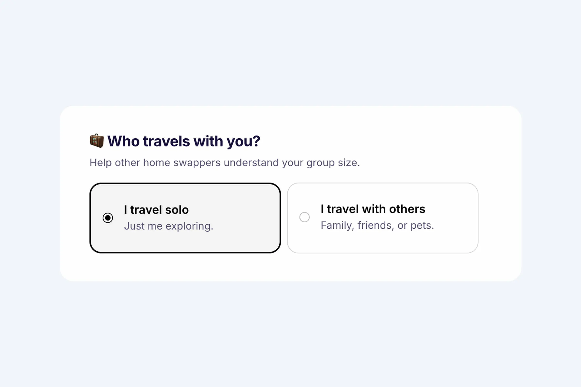 Profile: travel solo