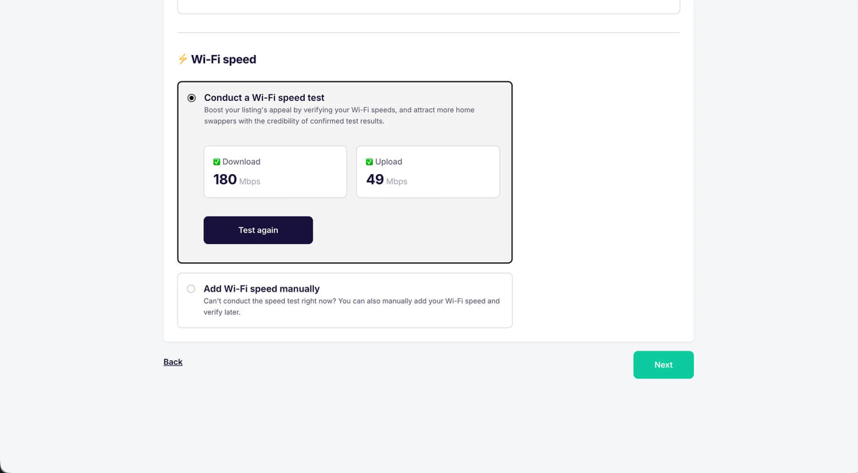 Swaphouse Wi-Fi speed verified with badge
