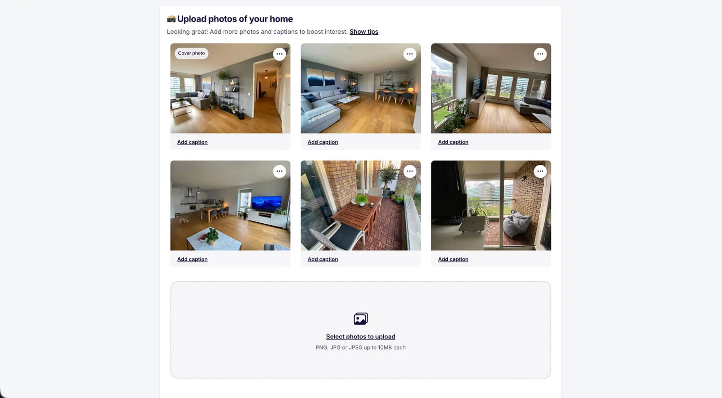 Swaphouse photos uploaded with captions