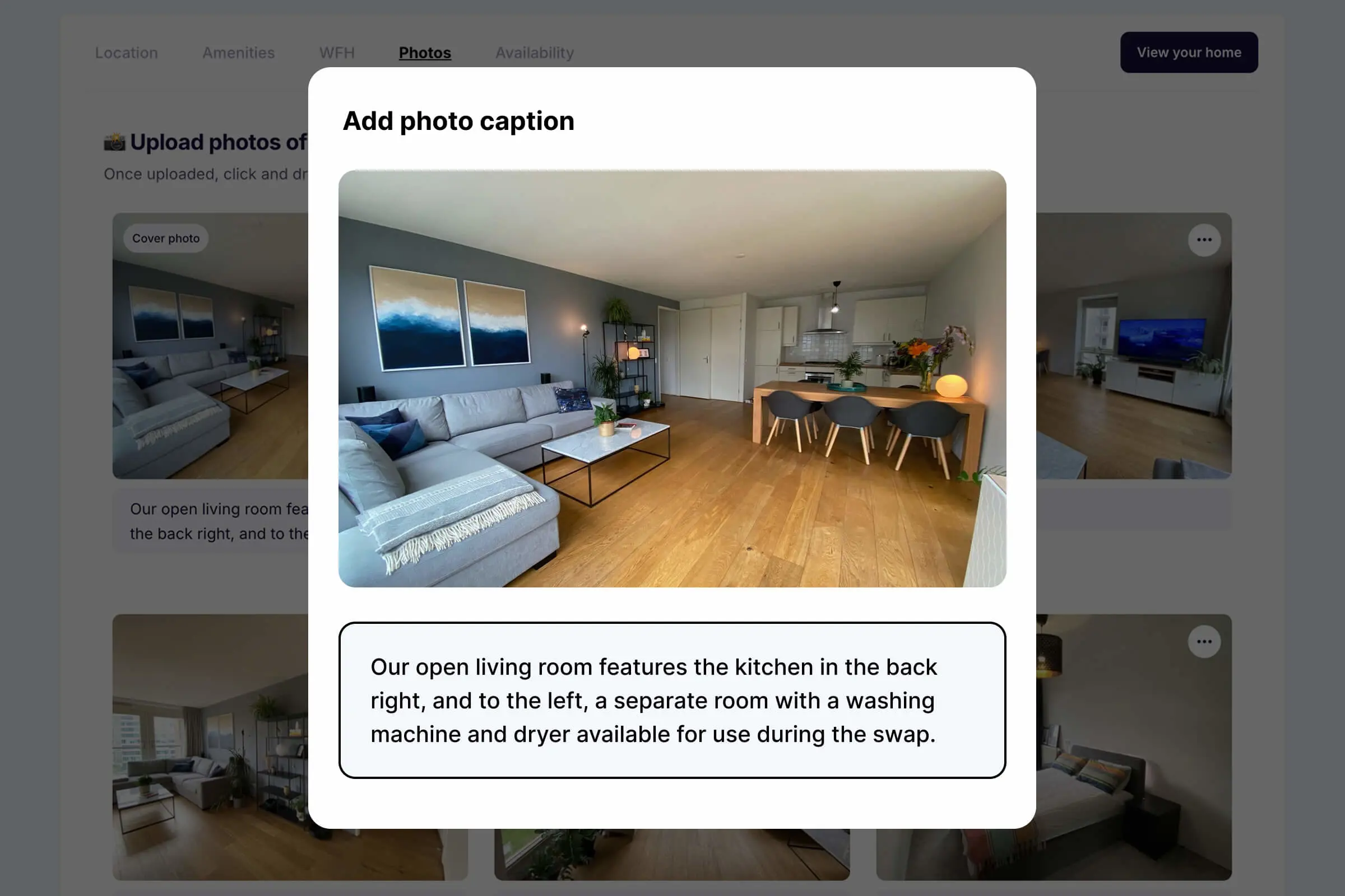 swaphouse photo captions feature
